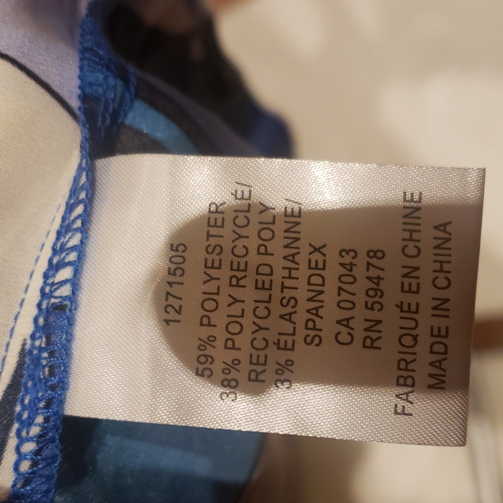 Rachel Zoe Blue and White Button Down Shirt - Picture 7 of 8